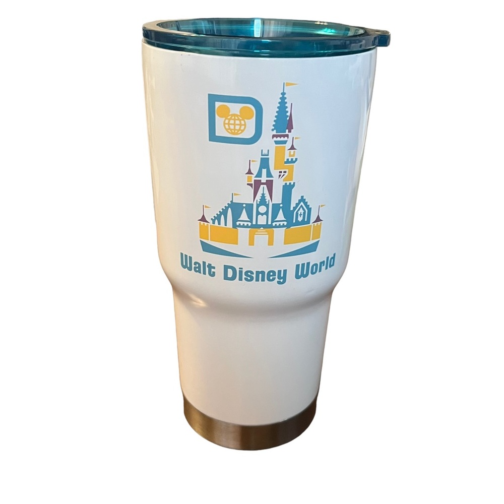 Disney Parks Walt Disney World Retro Castle Metal Thermos Tumbler - Picture 2 of 4